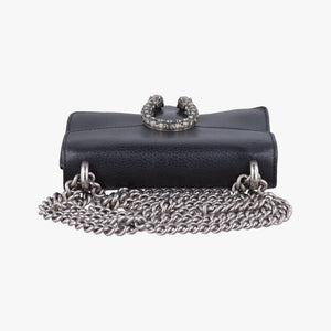 Pre-owned Gucci Dionysus Black Leather 421970 shoulderbag | stylenewstar