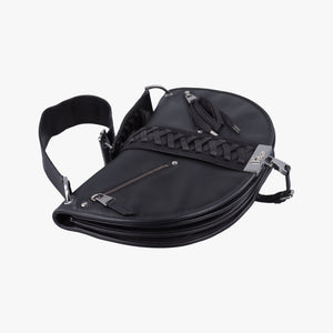 Pre-owned Christian Dior Admit It Corset Hobo Black Leather  handbag | stylenewstar