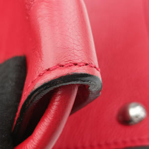 Secondhand Prada Twin Pocket Winged Tote Red Leather BN2619 shoulderbag | stylenewstar