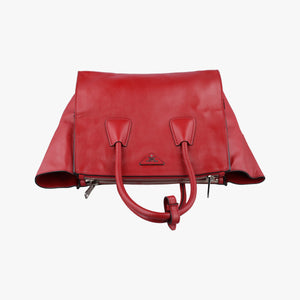 Secondhand Prada Twin Pocket Winged Tote Red Leather BN2619 shoulderbag | stylenewstar