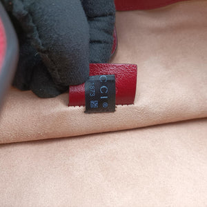 Secondhand Gucci Rajah Black × Red × Multi Tweed×Leather 537219 shoulderbag | stylenewstar