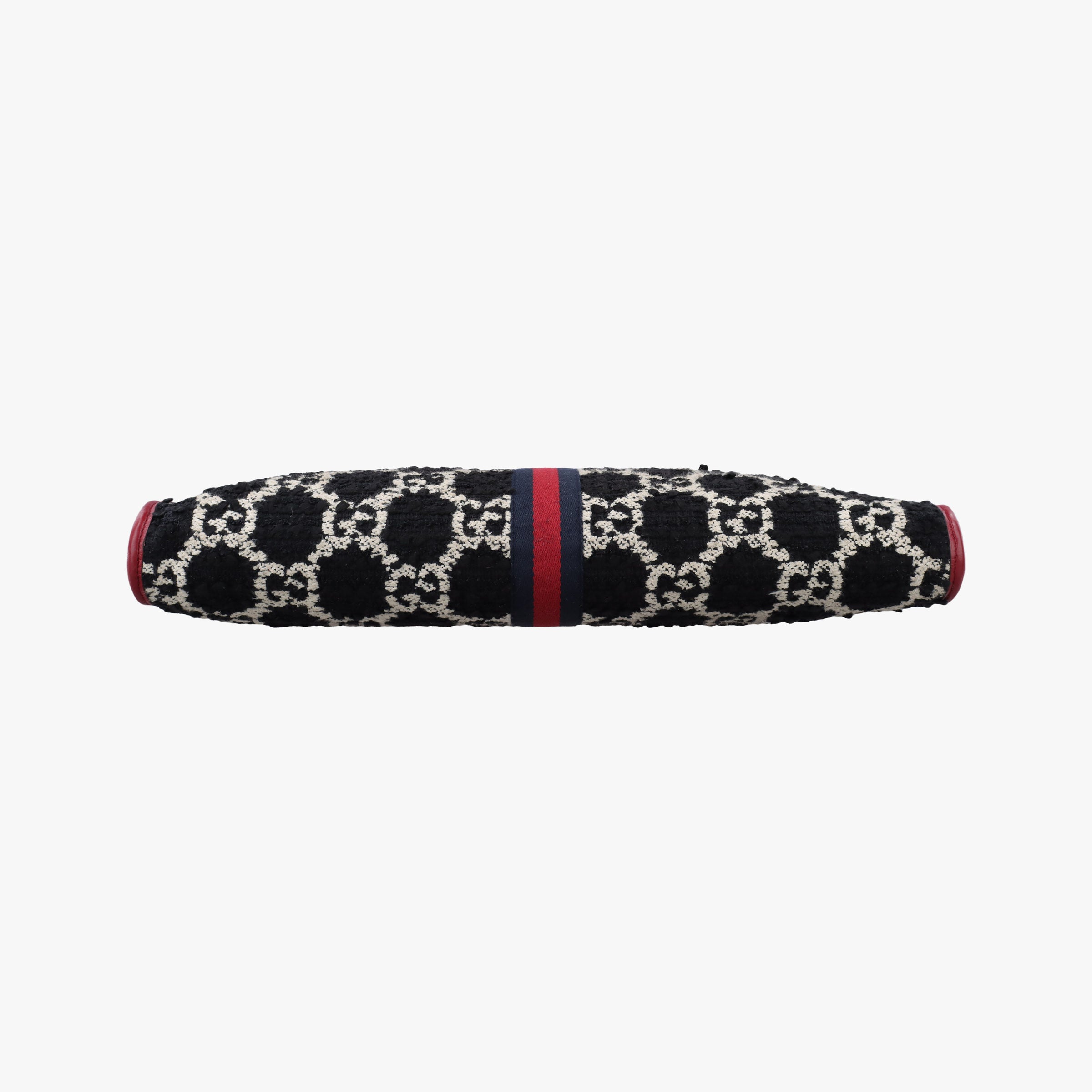 Secondhand Gucci Rajah Black × Red × Multi Tweed×Leather 537219 shoulderbag | stylenewstar