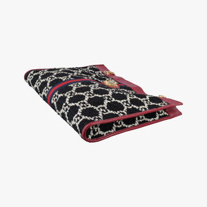 Secondhand Gucci Rajah Black × Red × Multi Tweed×Leather 537219 shoulderbag | stylenewstar