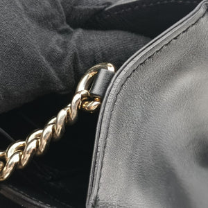 Pre-owned Gucci Emily Black Leather 295402 shoulderbag | stylenewstar