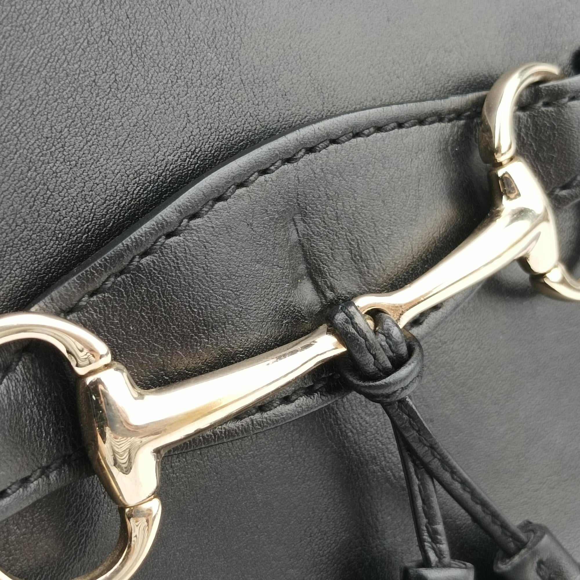Pre-owned Gucci Emily Black Leather 295402 shoulderbag | stylenewstar