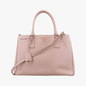 Pre-owned Prada Galleria Pink SAFFIANO Leather BN1786 shoulderbag | stylenewstar