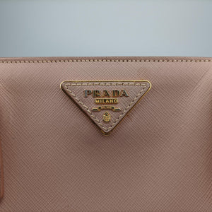 Pre-owned Prada Galleria Pink SAFFIANO Leather BN1786 shoulderbag | stylenewstar