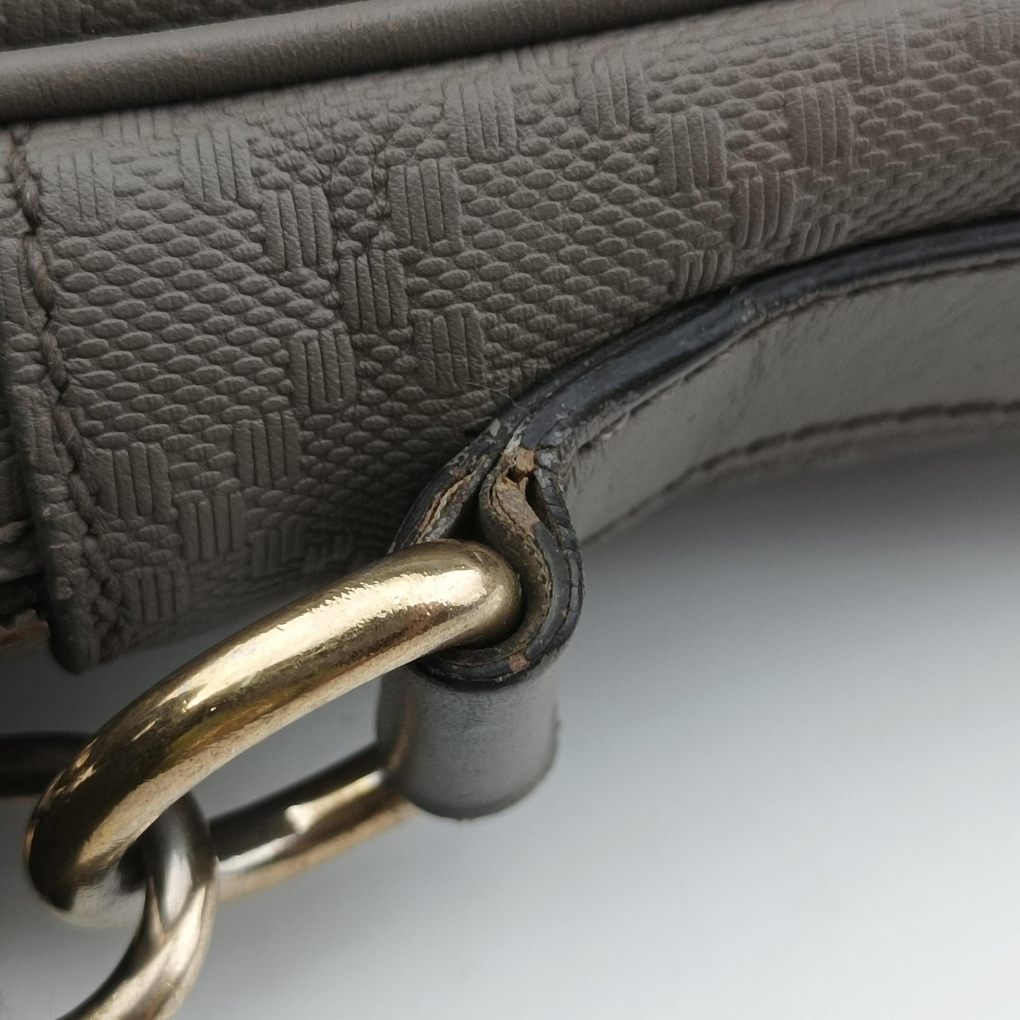 Vintage Gucci Diamante Grey leather 208463 shoulderbag | stylenewstar