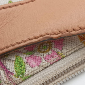 Pre-owned Gucci Flora Multicolour×White canvas×leather 145857 shoulderbag | stylenewstar
