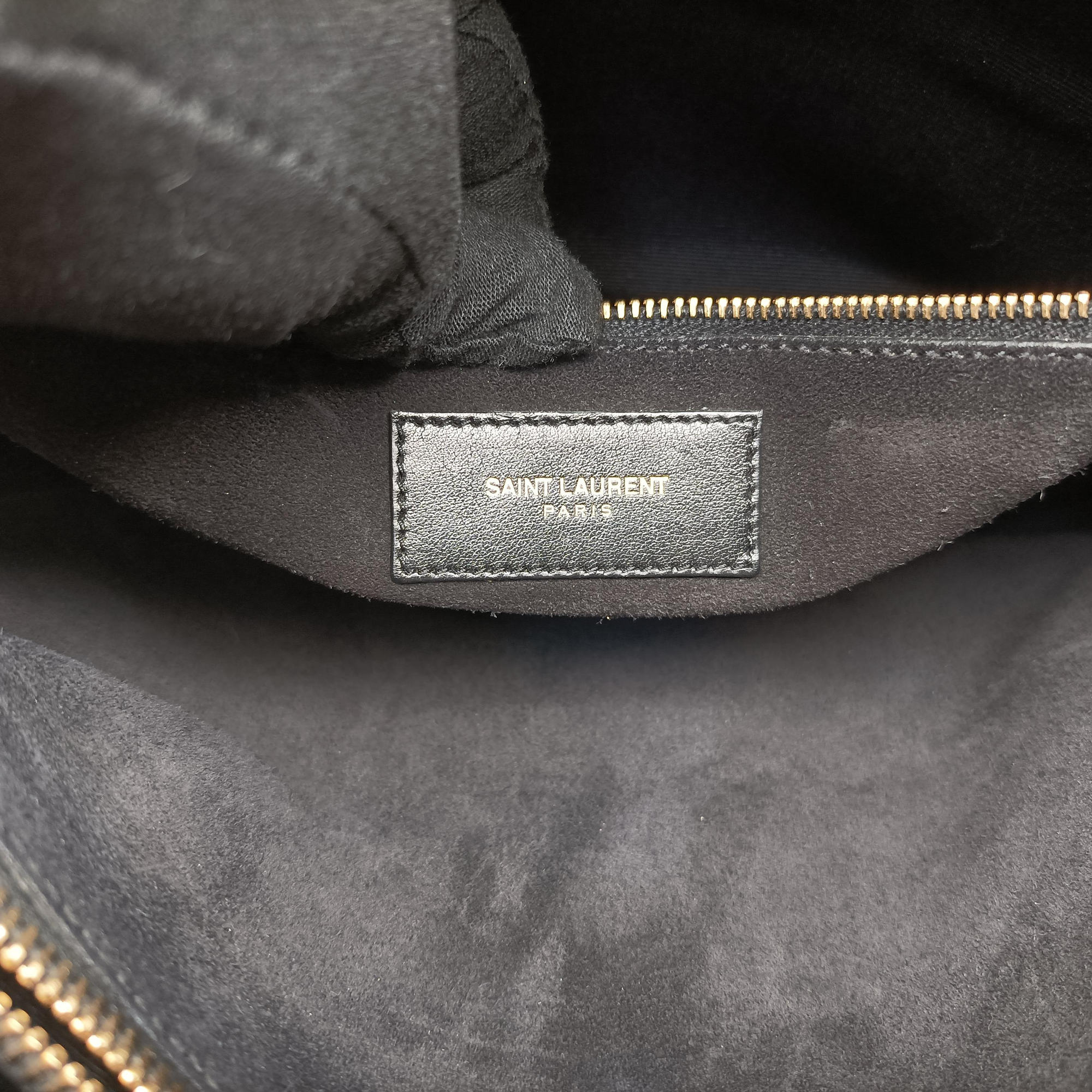 Pre-owned Yves Saint Laurent SAC DE JOUR White×black Leather 324823 shoulderbag | stylenewstar