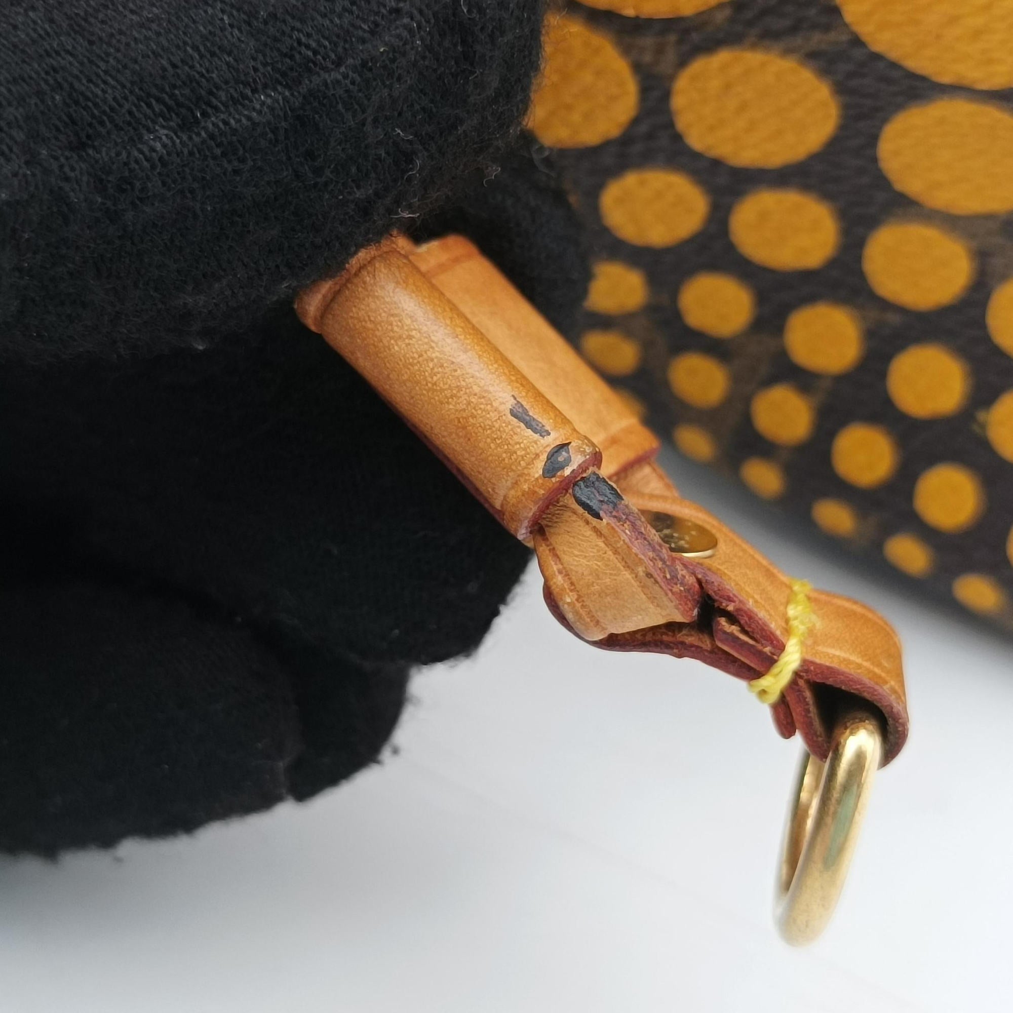 Vintage Louis Vuitton Neverfull MM MARRON × JAUNE Monogram Wave Dot Canvas M40685 handbag | stylenewstar
