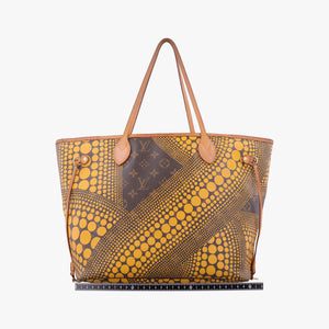 Vintage Louis Vuitton Neverfull MM MARRON × JAUNE Monogram Wave Dot Canvas M40685 handbag | stylenewstar