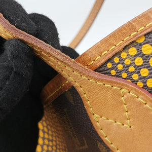 Vintage Louis Vuitton Neverfull MM MARRON × JAUNE Monogram Wave Dot Canvas M40685 handbag | stylenewstar