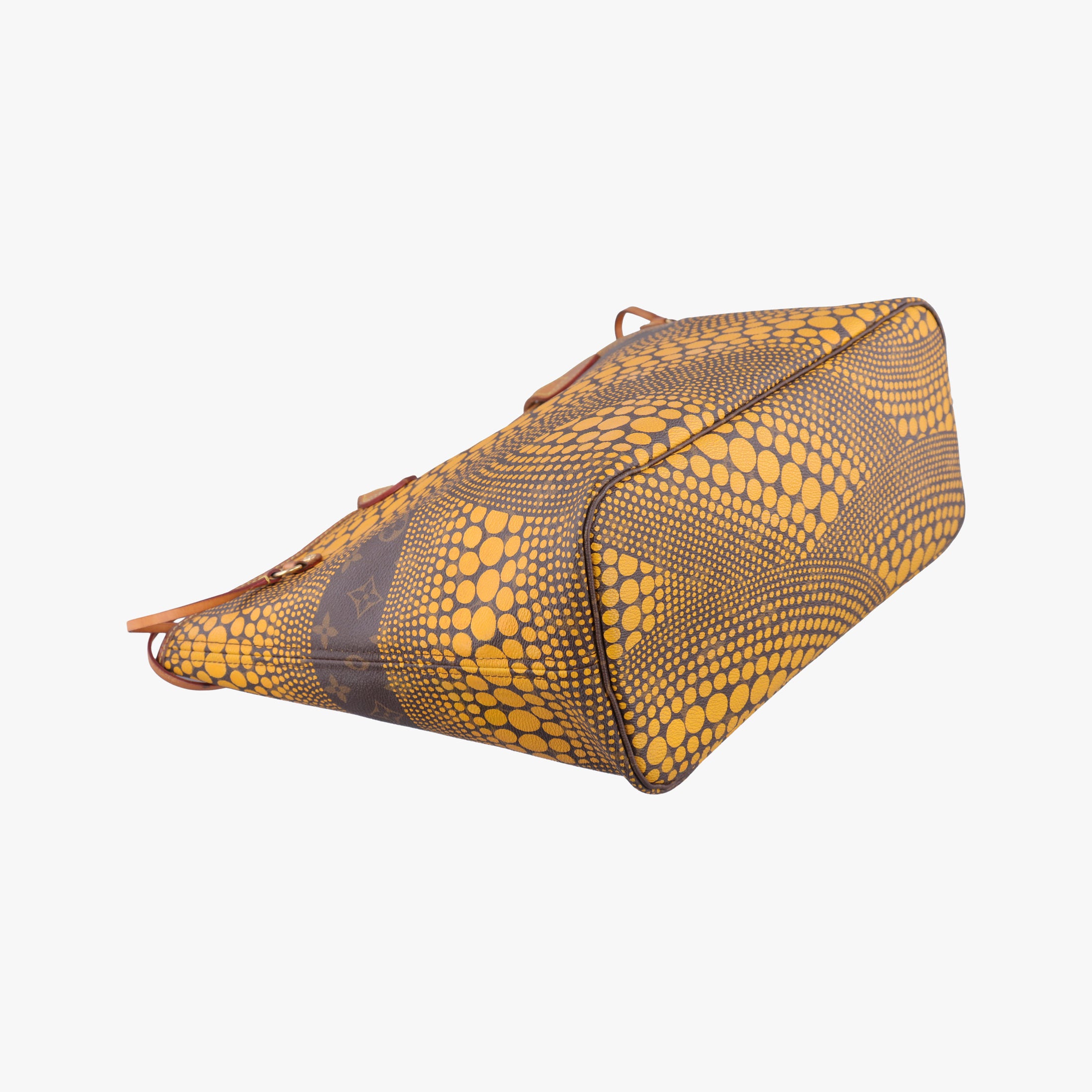 Vintage Louis Vuitton Neverfull MM MARRON × JAUNE Monogram Wave Dot Canvas M40685 handbag | stylenewstar