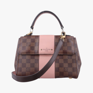 Pre-owned Louis Vuitton Bond Street EBENE×Magnolia Damier Canvas×Taurillon leather N64417 shoulderbag | stylenewstar