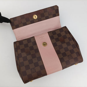 Pre-owned Louis Vuitton Bond Street EBENE×Magnolia Damier Canvas×Taurillon leather N64417 shoulderbag | stylenewstar