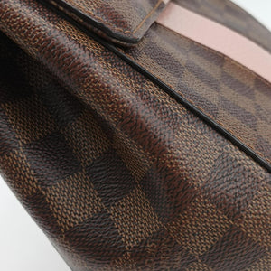 Pre-owned Louis Vuitton Bond Street EBENE×Magnolia Damier Canvas×Taurillon leather N64417 shoulderbag | stylenewstar