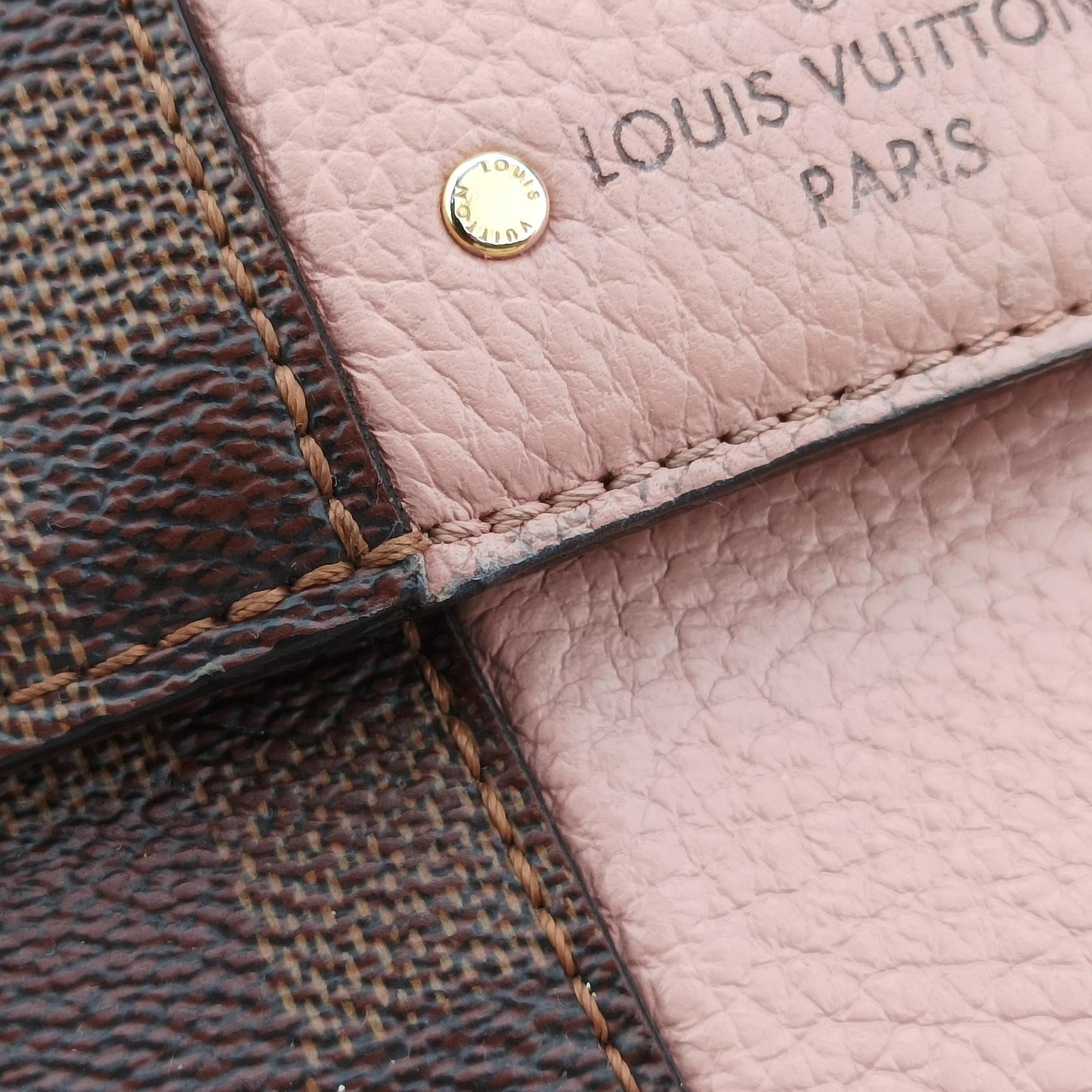 Pre-owned Louis Vuitton Bond Street EBENE×Magnolia Damier Canvas×Taurillon leather N64417 shoulderbag | stylenewstar