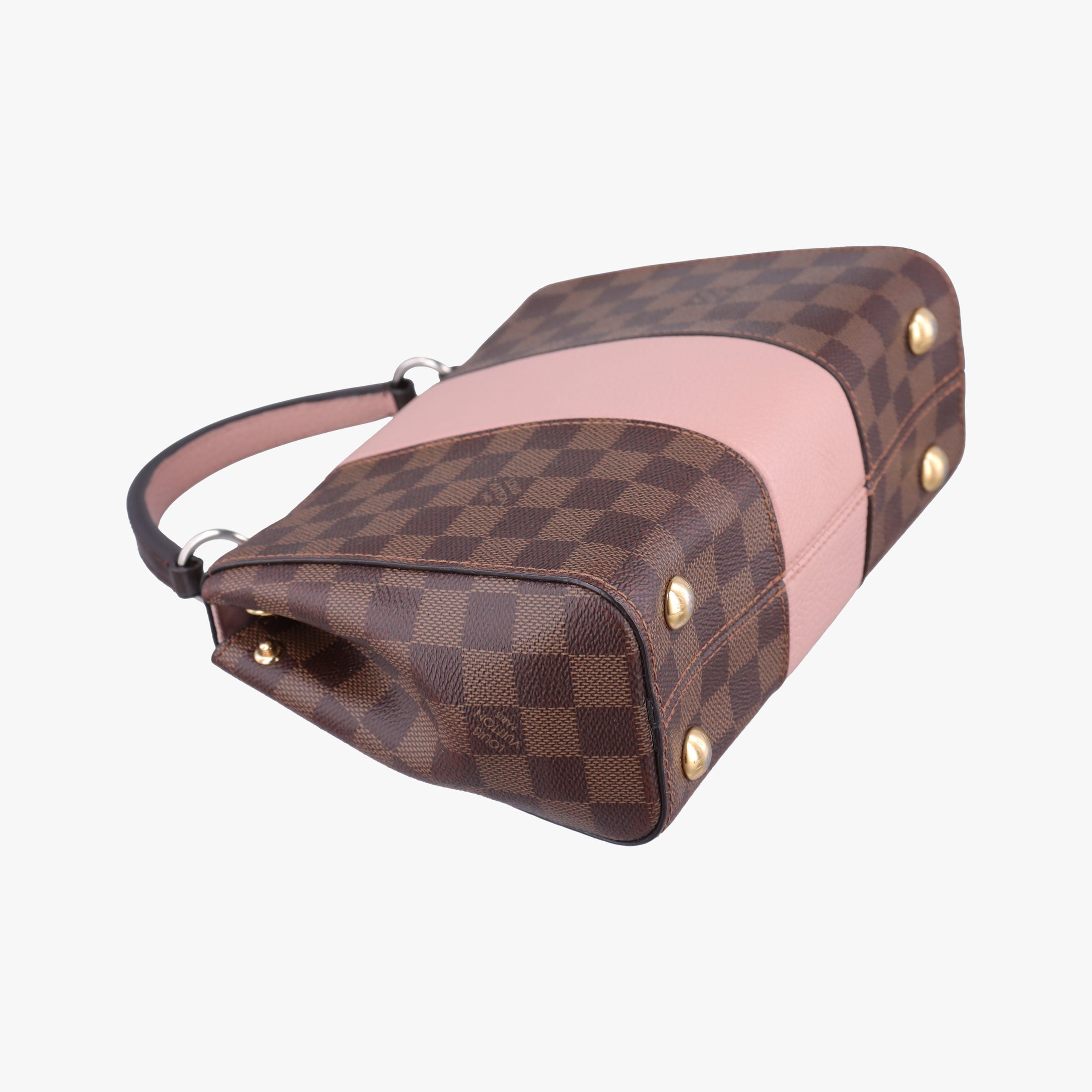 Pre-owned Louis Vuitton Bond Street EBENE×Magnolia Damier Canvas×Taurillon leather N64417 shoulderbag | stylenewstar