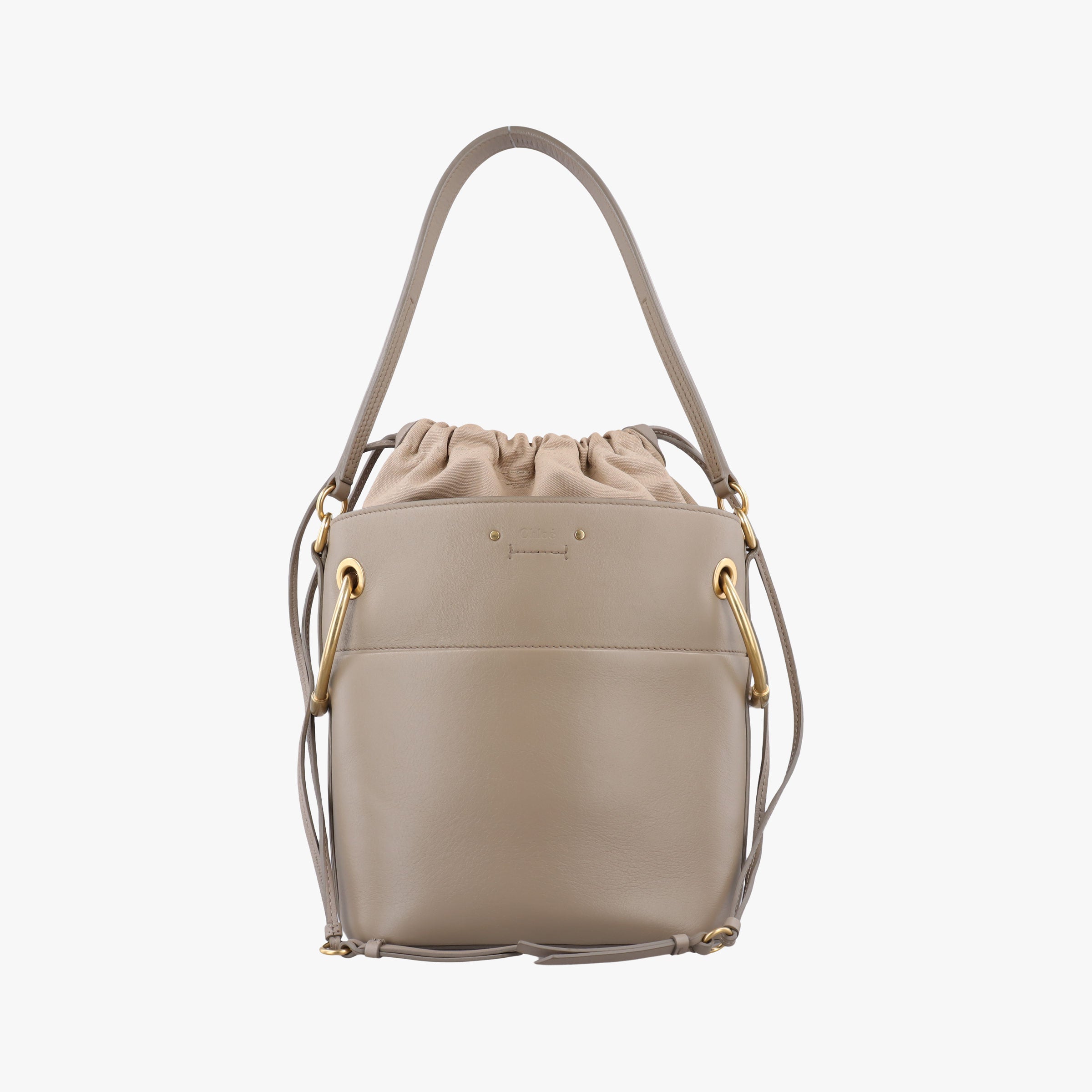 Pre-owned Chloe ROY Beige Leather  shoulderbag | stylenewstar