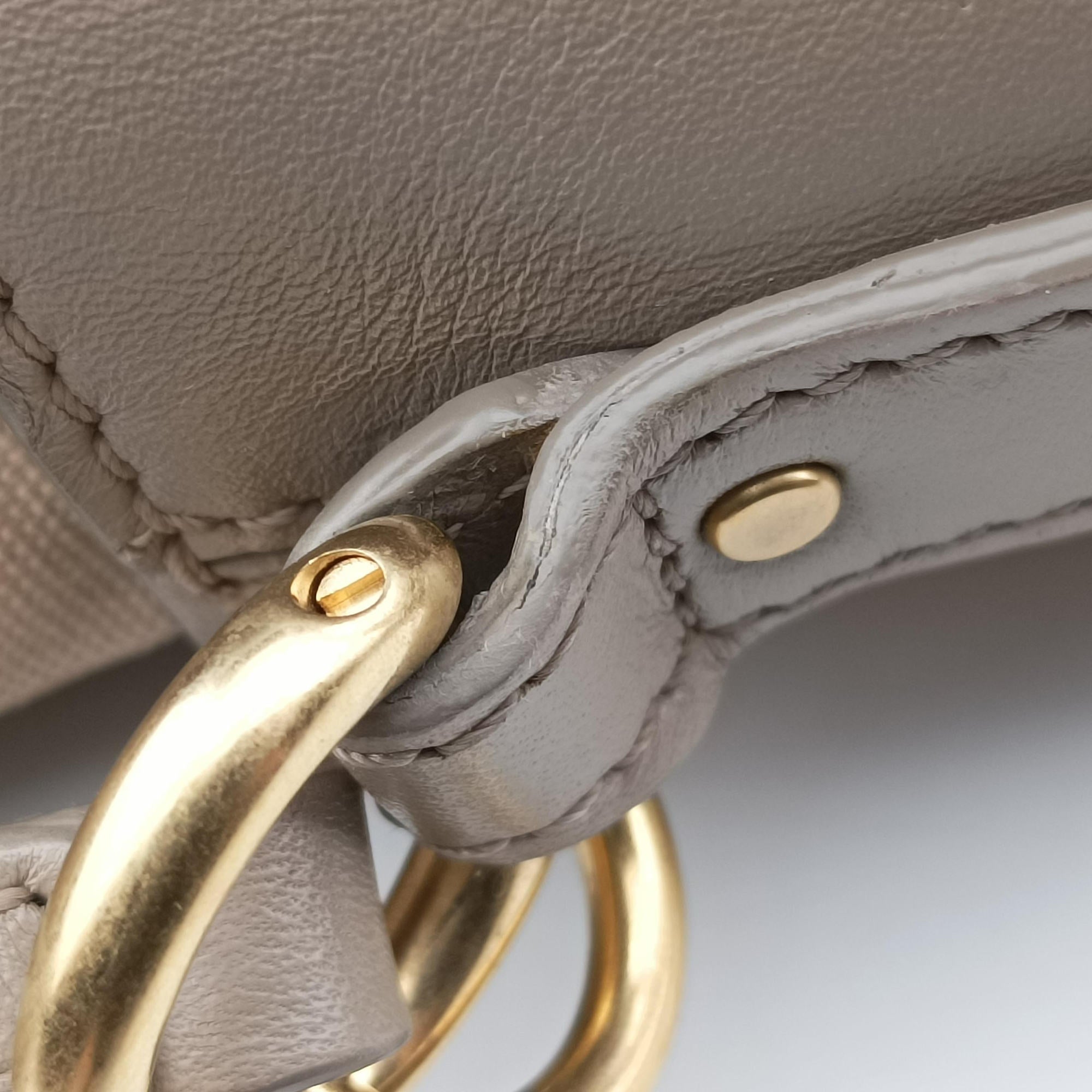 Pre-owned Chloe ROY Beige Leather  shoulderbag | stylenewstar