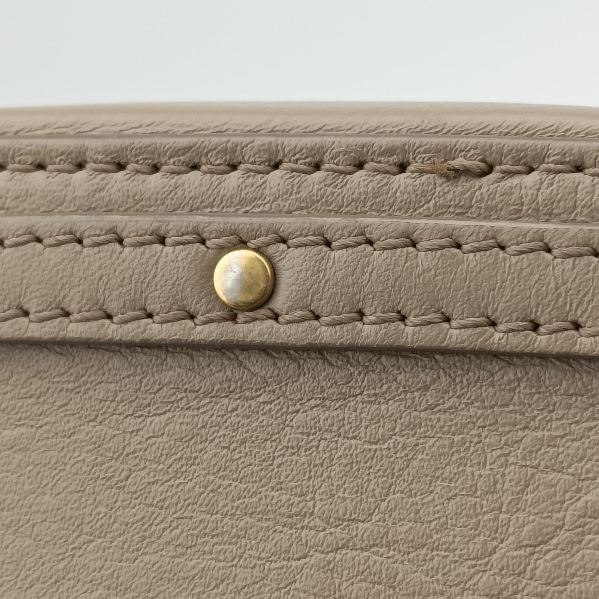 Pre-owned Chloe ROY Beige Leather  shoulderbag | stylenewstar