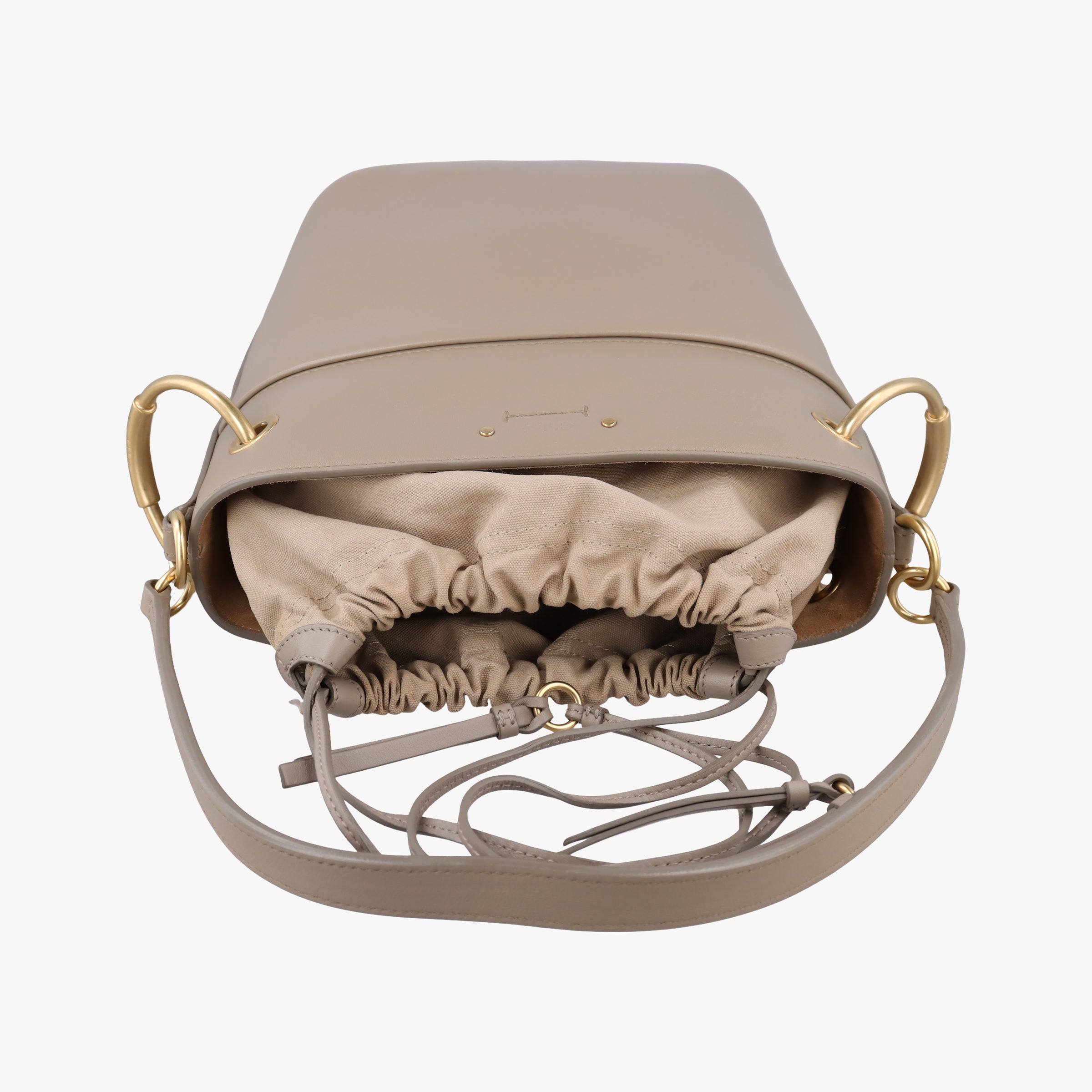 Pre-owned Chloe ROY Beige Leather  shoulderbag | stylenewstar