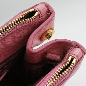 Pre-owned Prada Galleria Pink SAFFIANO Leather BN2274 shoulderbag | stylenewstar