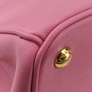 Pre-owned Prada Galleria Pink SAFFIANO Leather BN2274 shoulderbag | stylenewstar