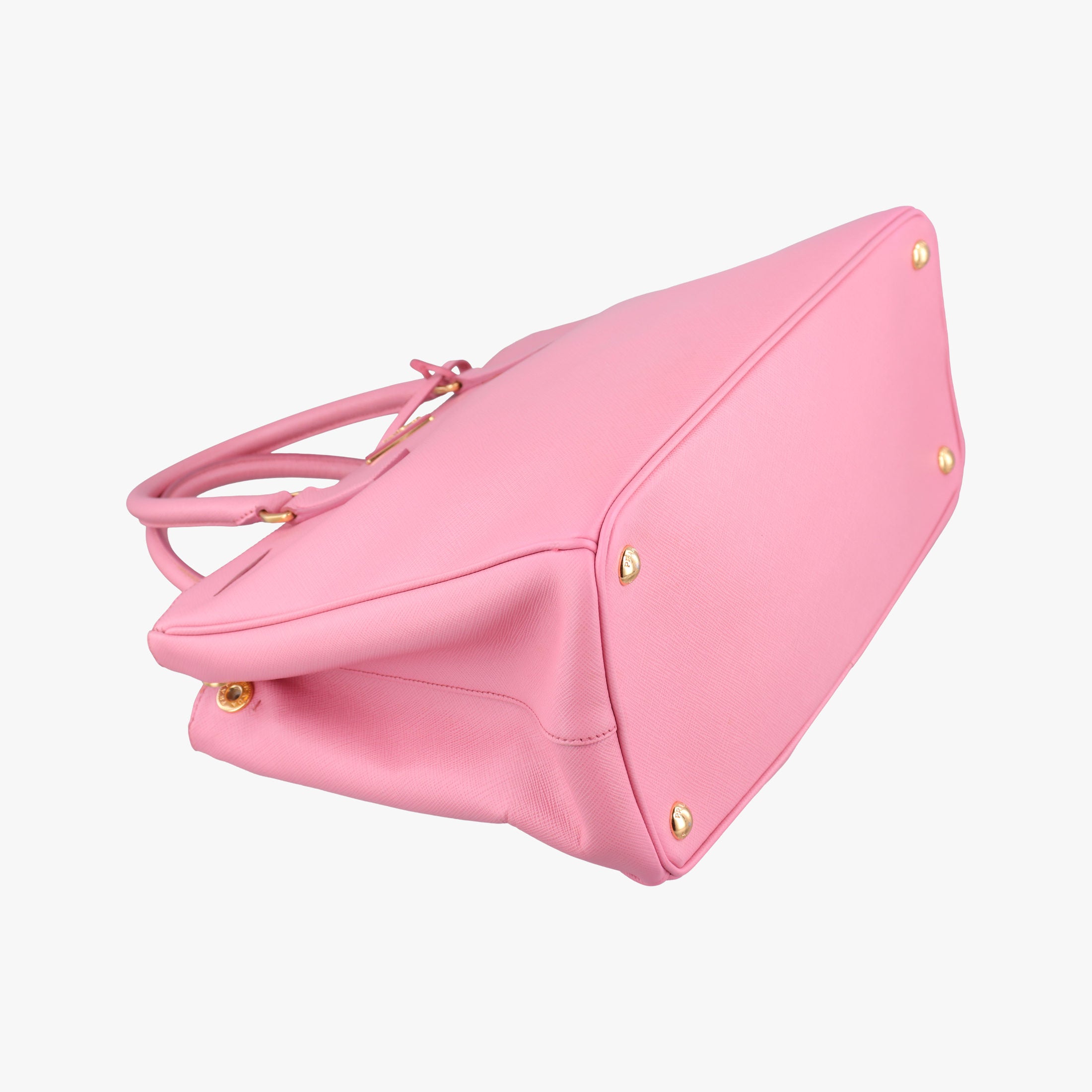 Pre-owned Prada Galleria Pink SAFFIANO Leather BN2274 shoulderbag | stylenewstar