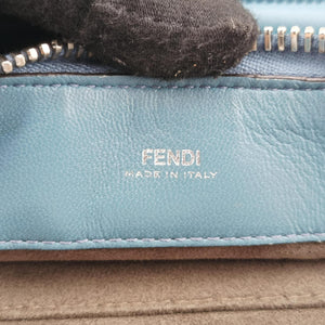 Pre-owned Fendi Dotcom Click Small Blue Leather 8BN299 shoulderbag | stylenewstar
