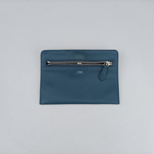 Pre-owned Fendi Dotcom Click Small Blue Leather 8BN299 shoulderbag | stylenewstar