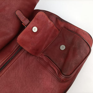 Secondhand Christian Dior Gaucho Red Leather  handbag | stylenewstar