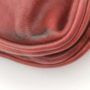 Secondhand Christian Dior Gaucho Red Leather  handbag | stylenewstar