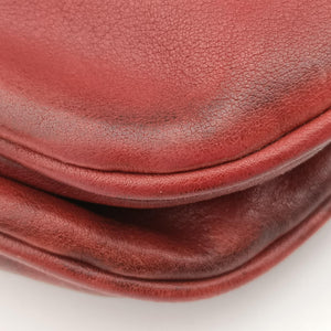 Secondhand Christian Dior Gaucho Red Leather  handbag | stylenewstar