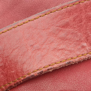 Secondhand Christian Dior Gaucho Red Leather  handbag | stylenewstar