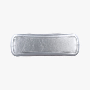 Pre-owned Chanel GABRIELLE Silver Leather A93825 shoulderbag | stylenewstar