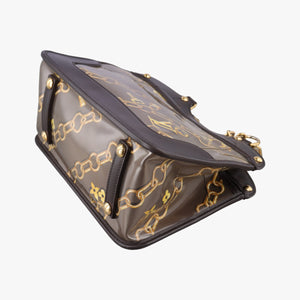 Vintage Louis Vuitton Monogram Charm Cabas Brown x Multicolor Vinyl x Leather M95156 handbag | stylenewstar