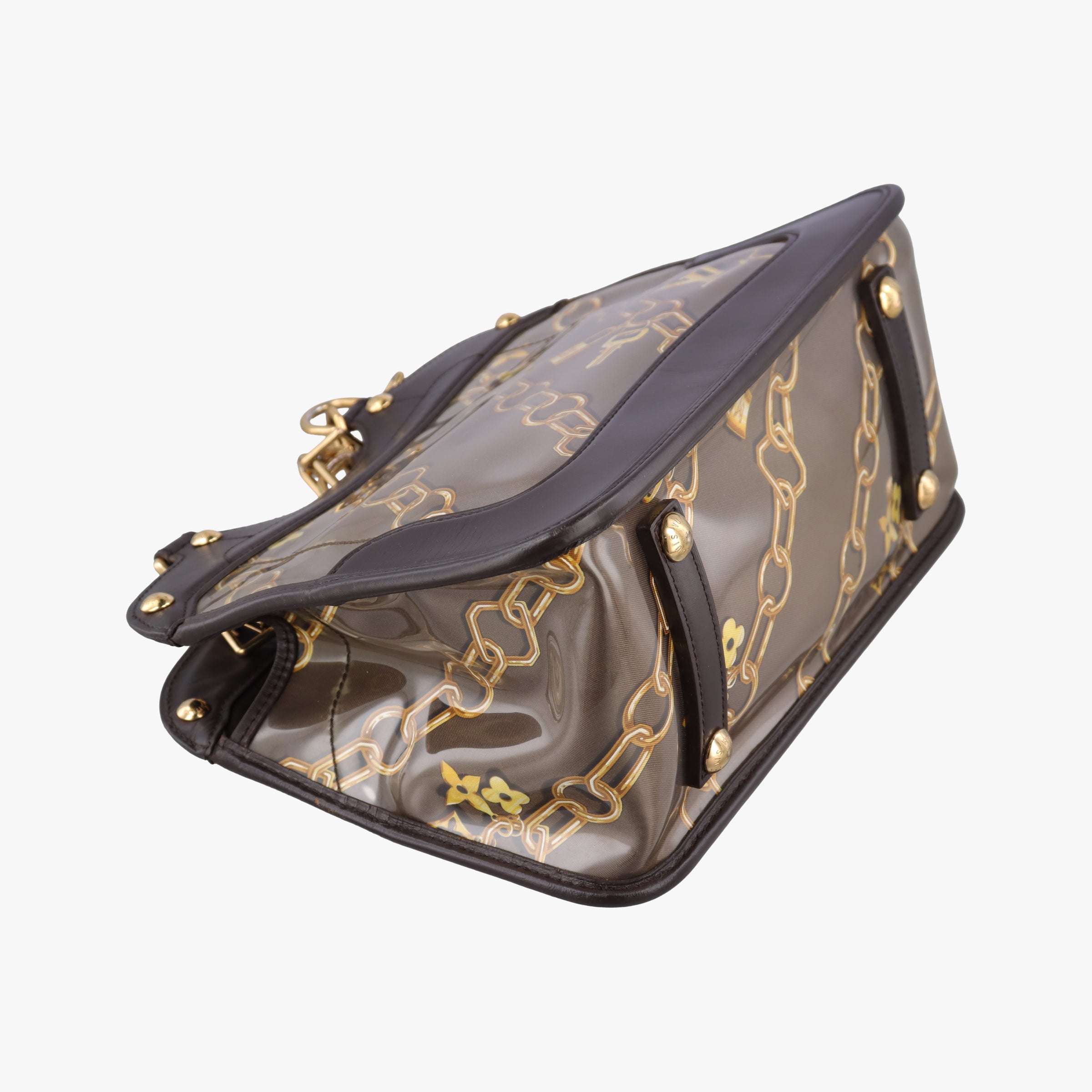 Vintage Louis Vuitton Monogram Charm Cabas Brown x Multicolor Vinyl x Leather M95156 handbag | stylenewstar