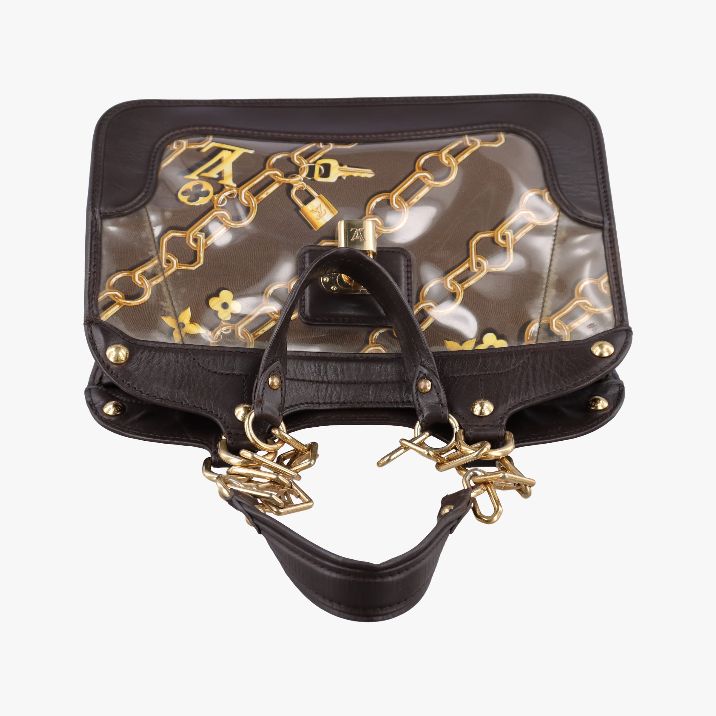 Vintage Louis Vuitton Monogram Charm Cabas Brown x Multicolor Vinyl x Leather M95156 handbag | stylenewstar