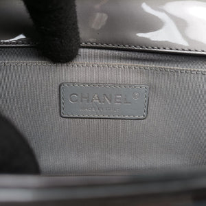 Pre-owned Chanel BOY CHANEL gray Leather A67017 shoulderbag | stylenewstar