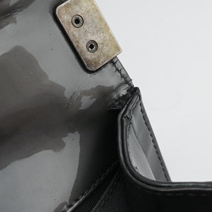 Pre-owned Chanel BOY CHANEL gray Leather A67017 shoulderbag | stylenewstar