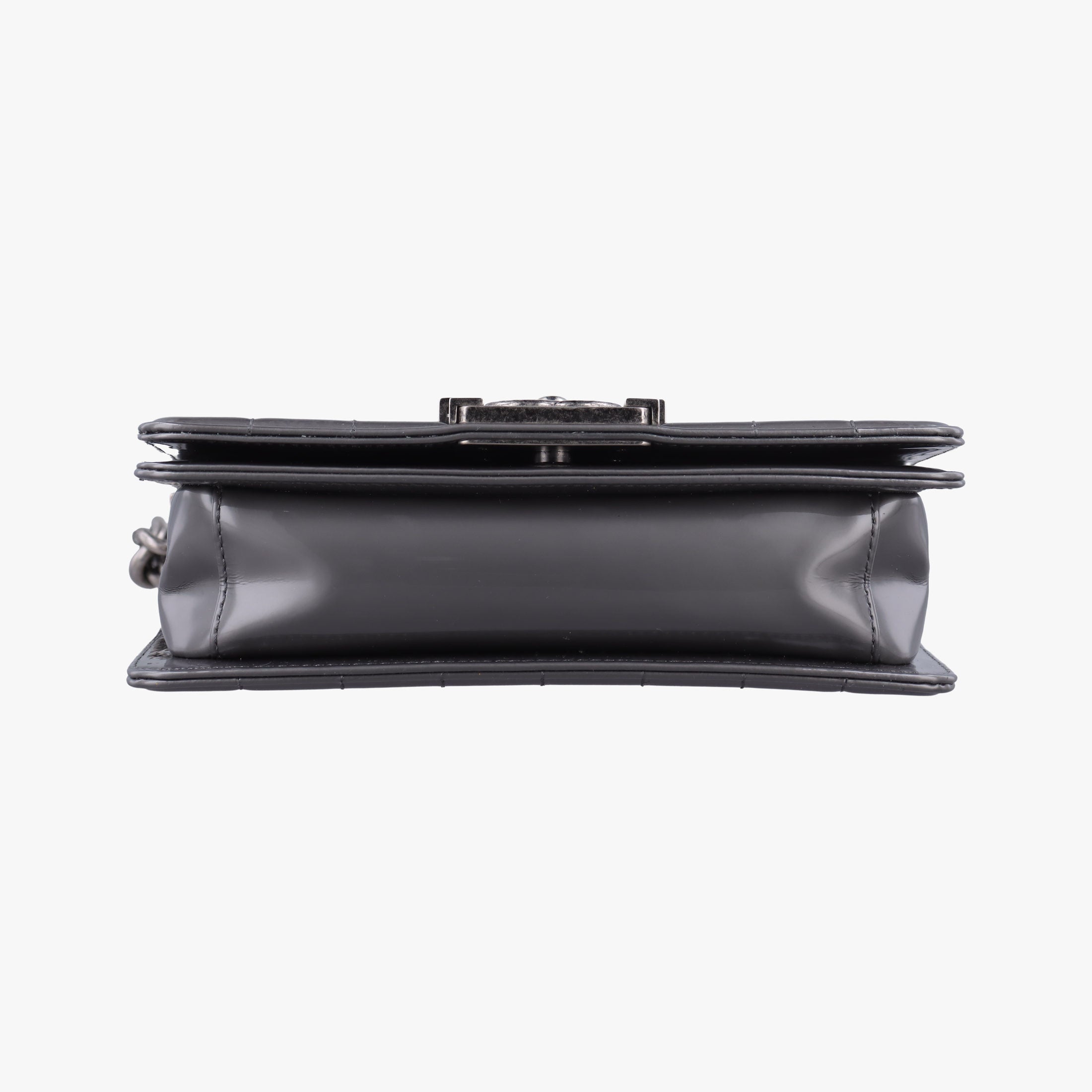 Pre-owned Chanel BOY CHANEL gray Leather A67017 shoulderbag | stylenewstar
