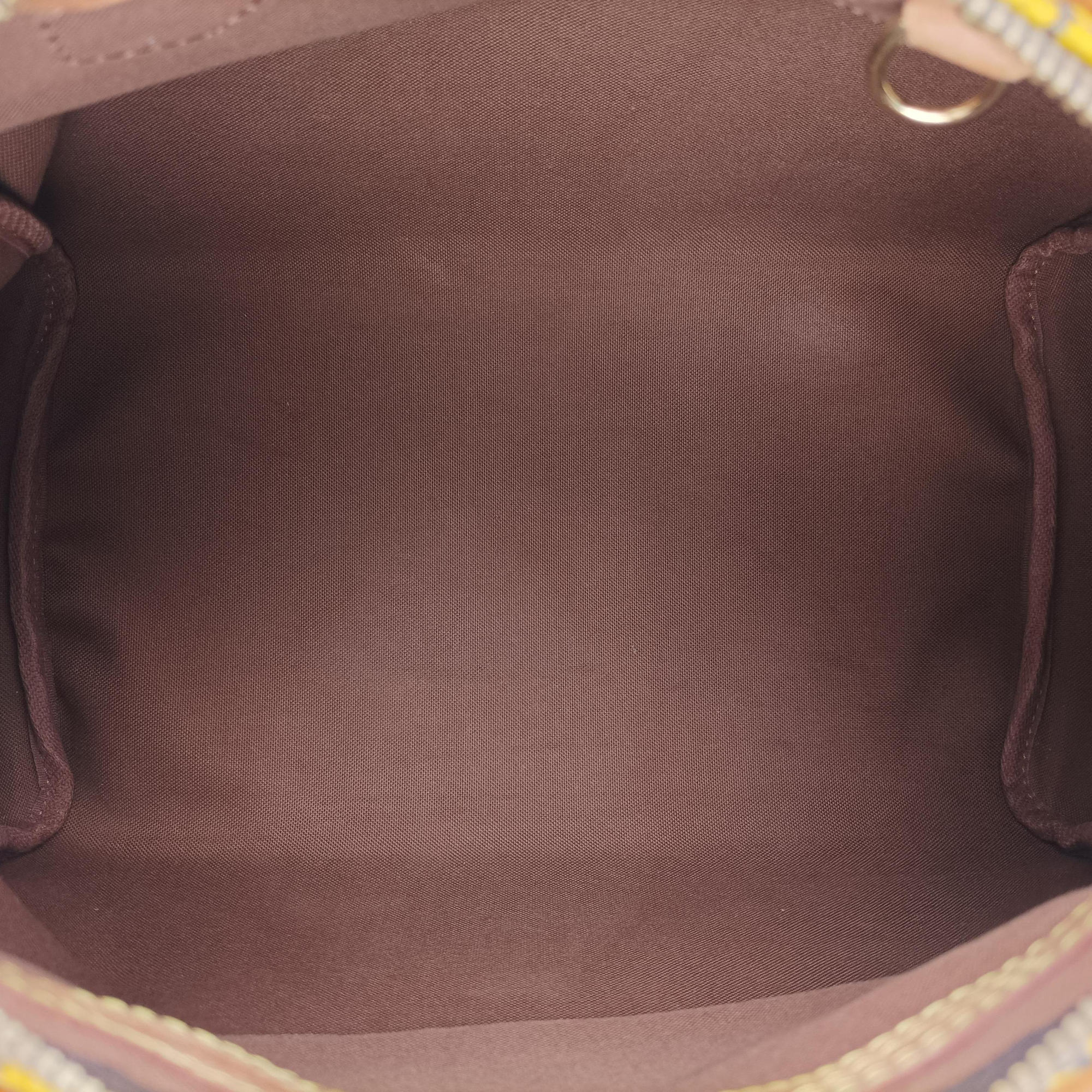Pre-owned Louis Vuitton Monogram Town Speedy 30 Brown x Yellow Monogram canvas    　 M40692 handbag | stylenewstar