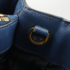 Vintage Prada Galleria Blue SAFFIANO Leather BN2274 handbag | stylenewstar