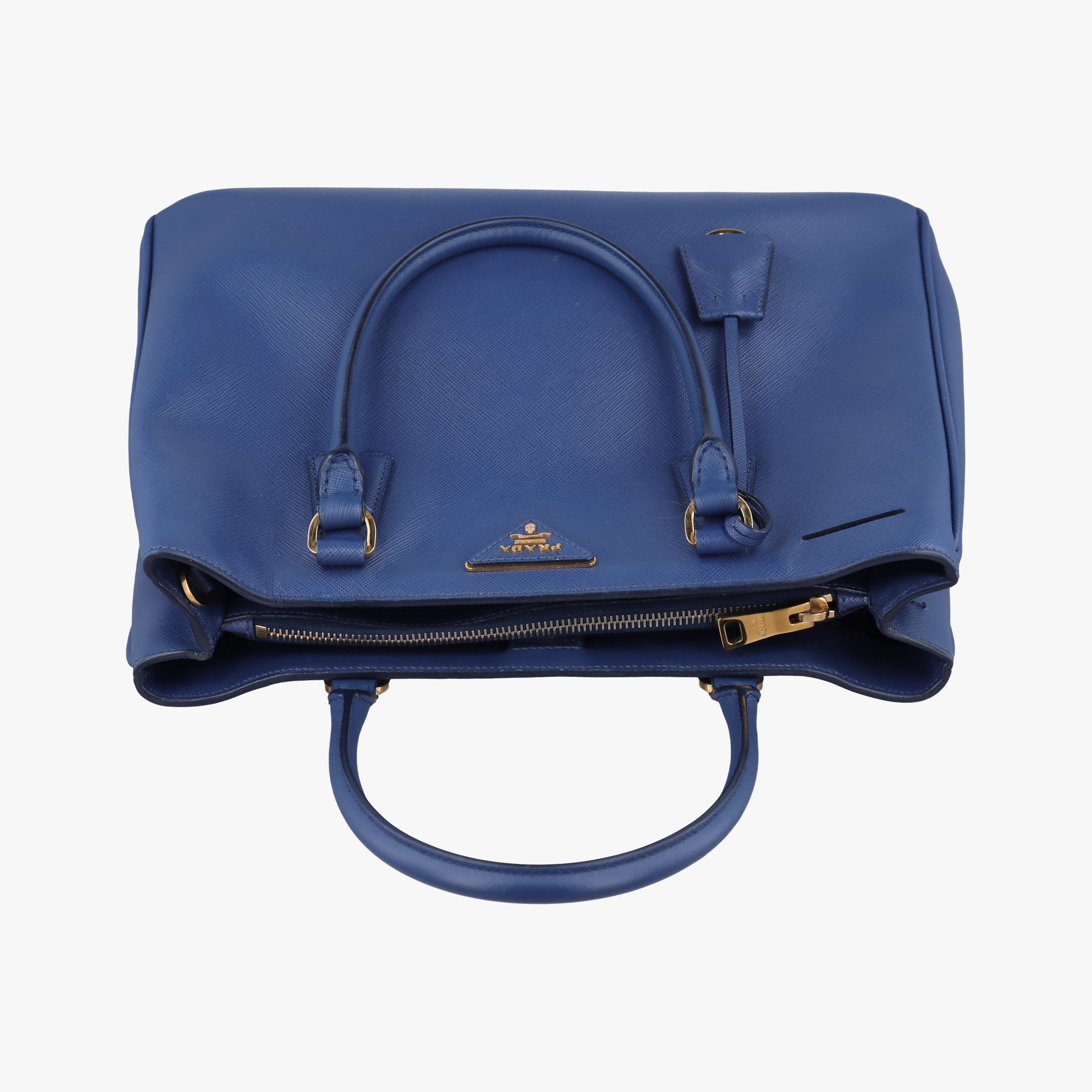 Vintage Prada Galleria Blue SAFFIANO Leather BN2274 handbag | stylenewstar