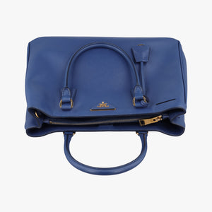 Vintage Prada Galleria Blue SAFFIANO Leather BN2274 handbag | stylenewstar