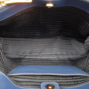 Vintage Prada Galleria Blue SAFFIANO Leather BN2274 handbag | stylenewstar