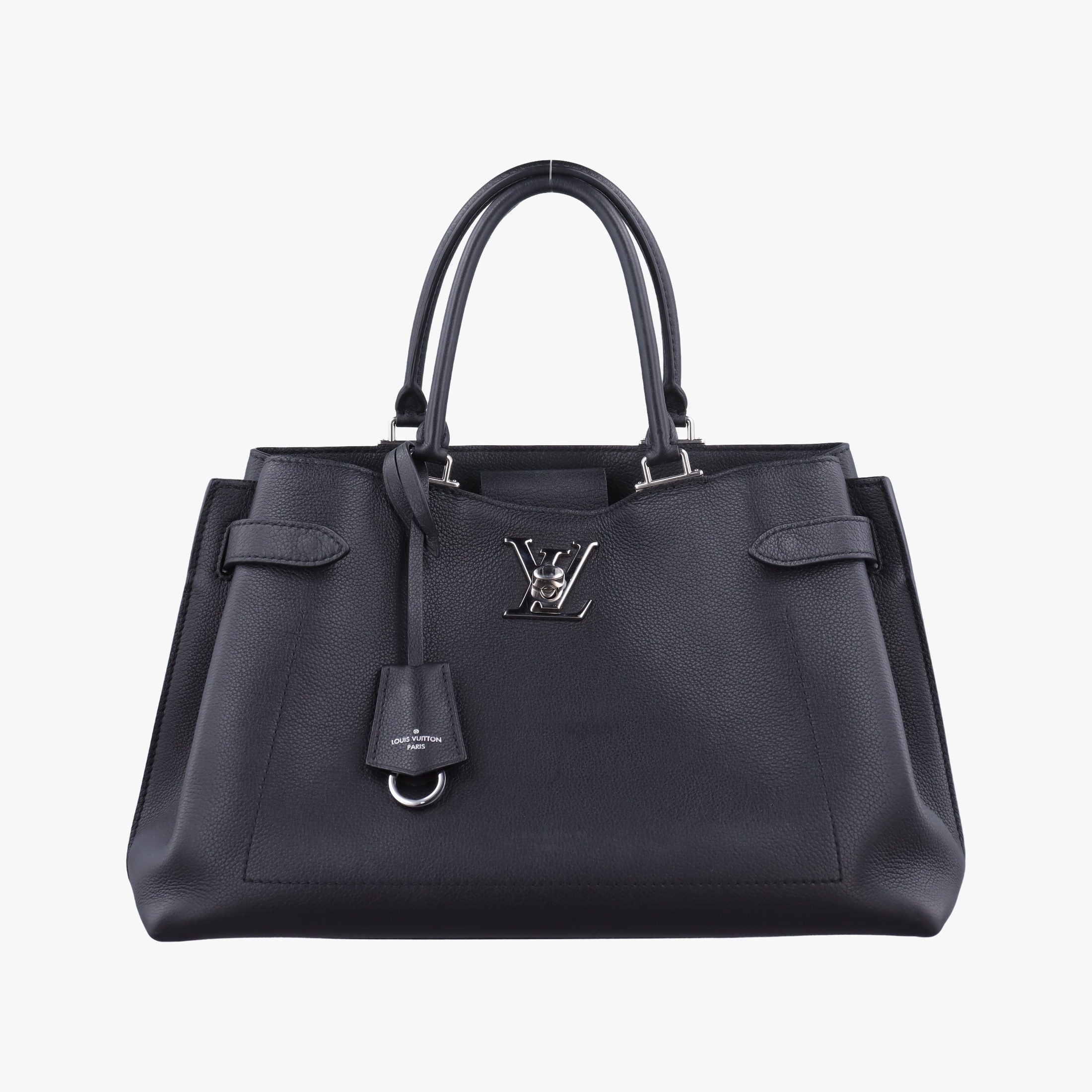 Pre-owned Louis Vuitton Lockme Day 	Noir Grained Calf Leather M53730 handbag | stylenewstar