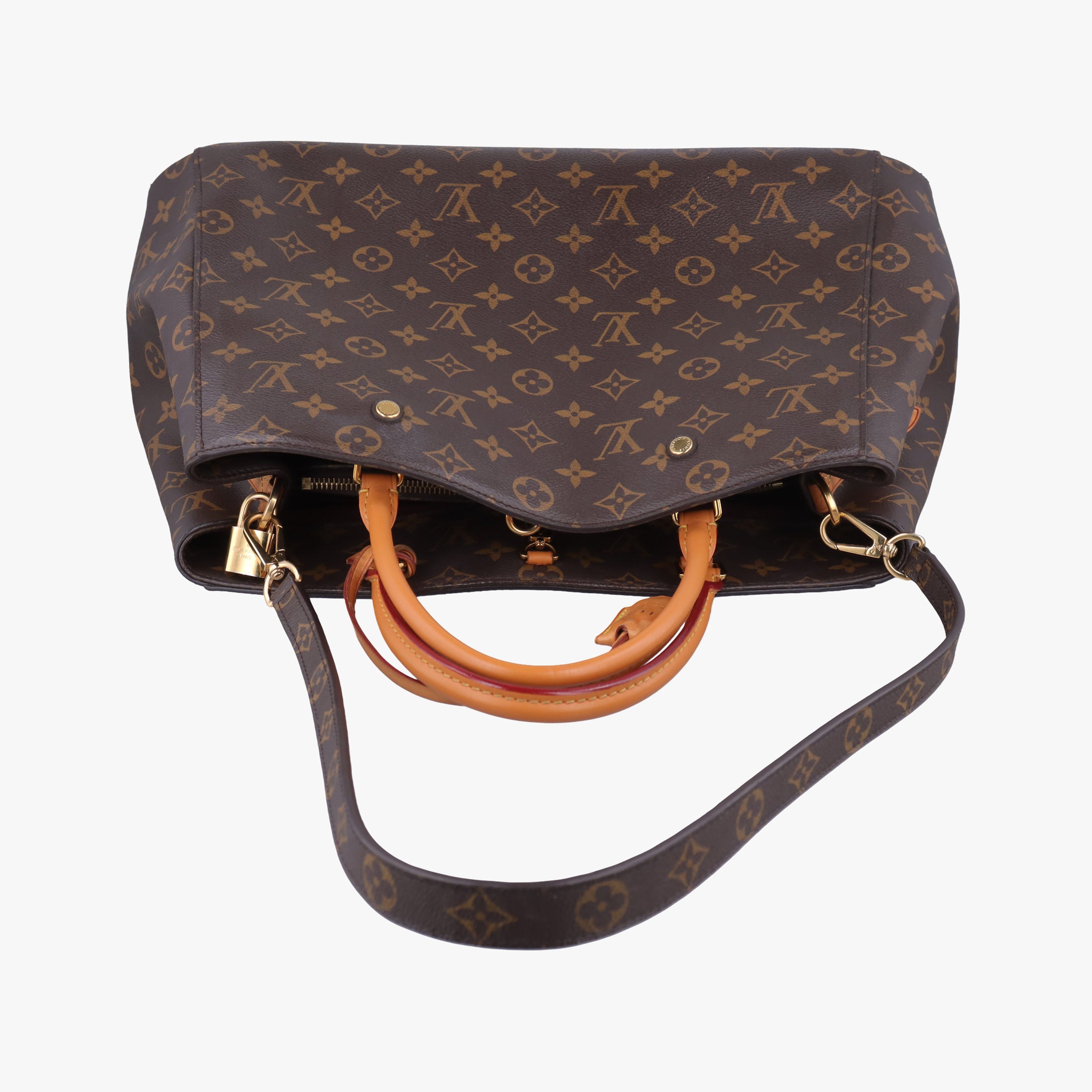 Pre-owned Louis Vuitton MONTAIGNE GM Brown Monogram Canvas M41067 shoulderbag | stylenewstar